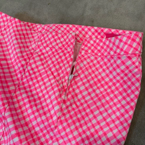 Lilly Pulitzer High Waist Pink and White Shorts - Picture 6 of 9